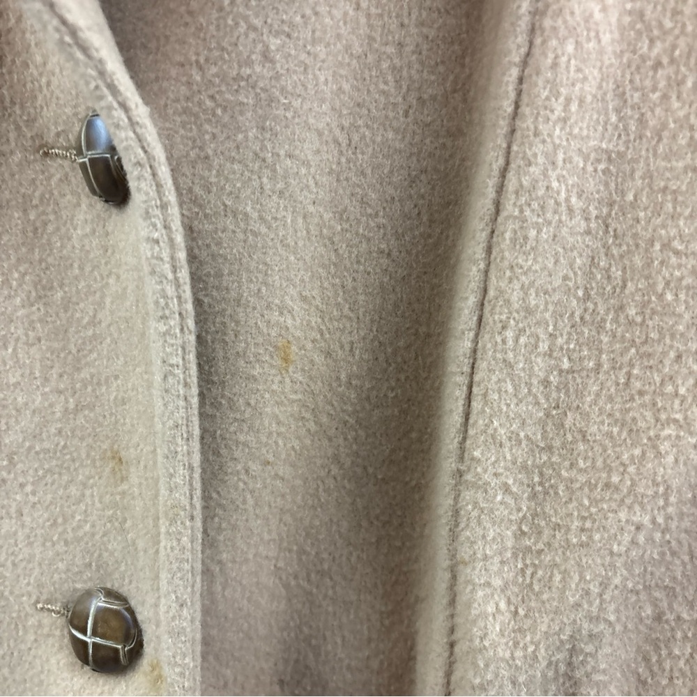 Vintage Mackintosh of New England Women's Size 20.5 Wool Mid Coat Tan Pre-Owned - Picture 7 of 16